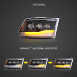 LED Headlight Assembly Matrix Projector Black For 2009-2018 Dodge Ram 4th Gen 1500 2500 3500