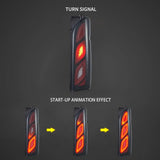 LED Tail Lights Assembly W/Animation DRL For 2005-2018 Toyota Hiace 5th Gen (H200）