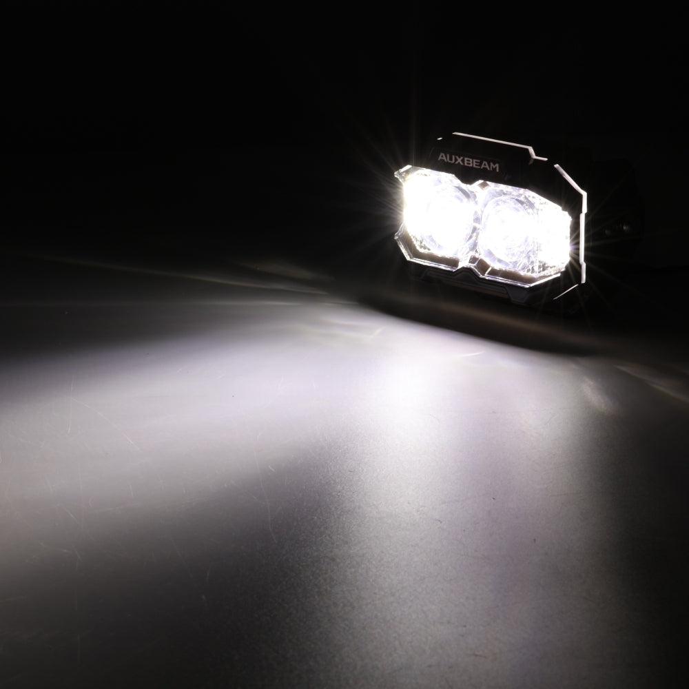 Auxbeam MASTER-T Series 5" Spot Beam Off-Road Lights Amber Backlight