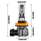 🆕H11 H9 H8 H16JP LED FOG Light/DRL Bulbs 50W 10000LM 6500K Cool White Q5 Series | 2 Bulbs