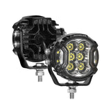 V-ULTRA Series | 3 Inch 108W LED Side Shooter White Pod Lights with Amber DRL