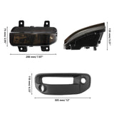 LED Fog Light Set Bumper Driving Light Replacement for Dodge Ram 1500 2019 2020 2021 2022