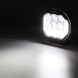 Auxbeam MASTER-T Series 7" Combo Beam Off-Road Lights Amber Backlight