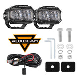 Auxbeam MASTER-T Series 5" Spot Beam Off-Road Lights Amber Backlight