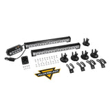 17" Dual LED Directional Emergency Traffic Advisor Light Bars 20 Flashing Patterns with Suction Cup Mount for Vehicles Trucks SUV ATV Car