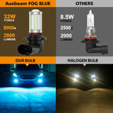 H10 9145 9140 HB3 LED Fog Light/DRL 50W 4000LM Ice Blue 33LED Series | 2 Bulbs