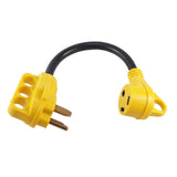 50 Amp Male to 30 Amp Female Adapter RV Electrical Converter Cord Cable