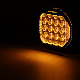 Auxbeam MASTER-T Series 9" Combo Beam Off-Road Lights Amber Backlight