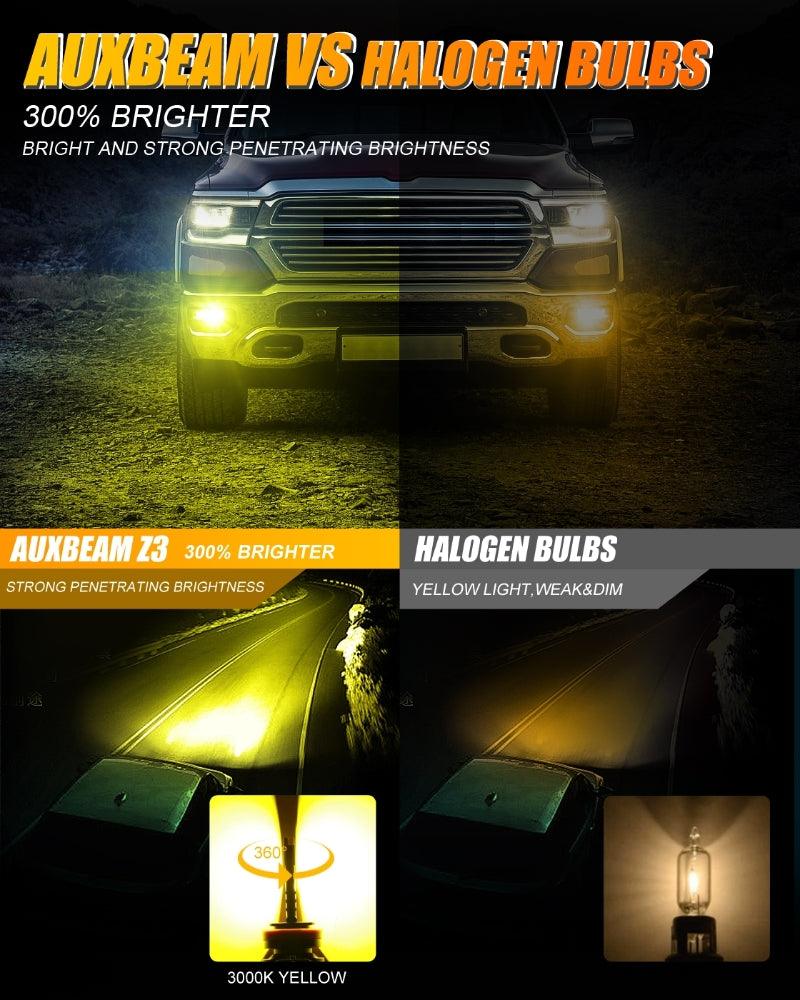 (2pcs/set) H11/H8/H9 8000LM 3000K Yellow Z3 LED Fog Light/DRL BULBS 44W For 2012-21015 TOYOTA TACOMA