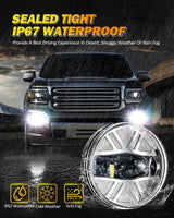 (2pcs/set) 48W LED Fog Lights DOT Approved For 2007-2013 GMC Sierra 1500 / 2007-2014 Sierra 2500HD 3500HD (Chrome)