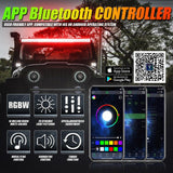 New 42 Inch V-PRO Series Straight RGBW Color Changing Off Road Led Light Bar for ATV UTV SIDE BY SIDES