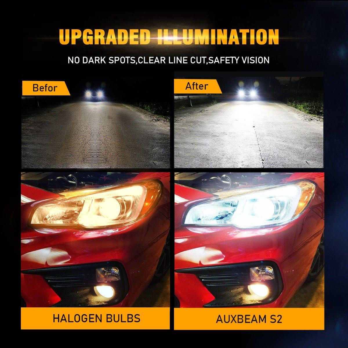 2004 2005 Mazda Miata 9005+9006 High Low Beam Combo LED Light Bulbs S2-Series COB 360° Beam 16000LM