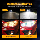 2004 2005 Mazda Miata 9005+9006 High Low Beam Combo LED Light Bulbs S2-Series COB 360° Beam 16000LM