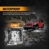 3" 40W LED Pods Light Spot/Flood with wiring harness for SUV ATV UTV Trucks Pickup Boat