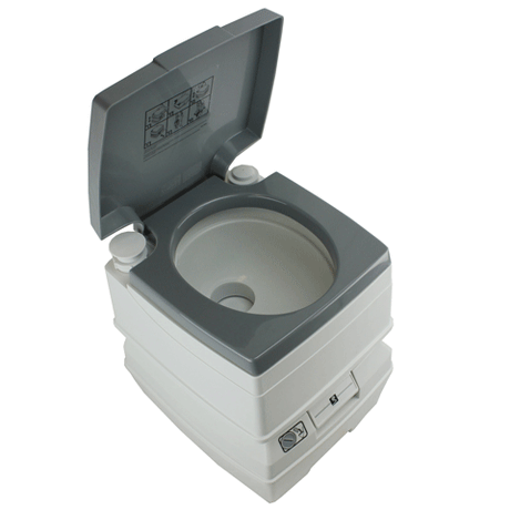 Portable Outdoor Toilet, Flushable, Removable Holding Tank, 5 Gallon Tuff Stuff Overland