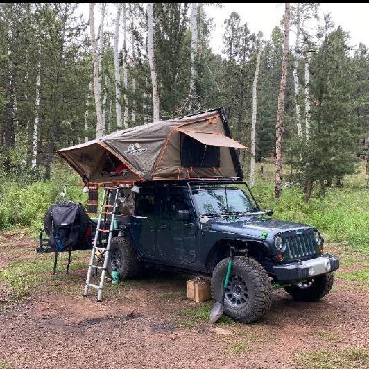 Tuff Stuff STEALTH Hardshell Rooftop Tent, Aluminum, 3-4 Person Tuff Stuff Overland