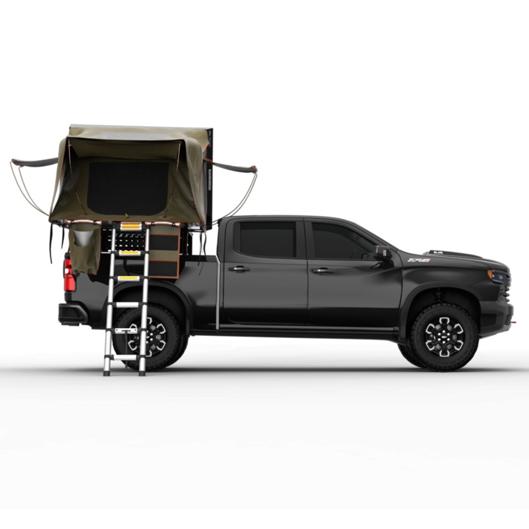 Tuff Stuff STEALTH Hardshell Rooftop Tent, Aluminum, 3-4 Person Tuff Stuff Overland
