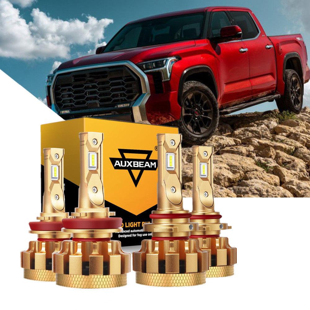 For 2007-2013 Toyota Tundra F-16 Plus Series Built-in Canbus Automotive Grade 14000LM LED Light Bulbs High Low Beam Bundle